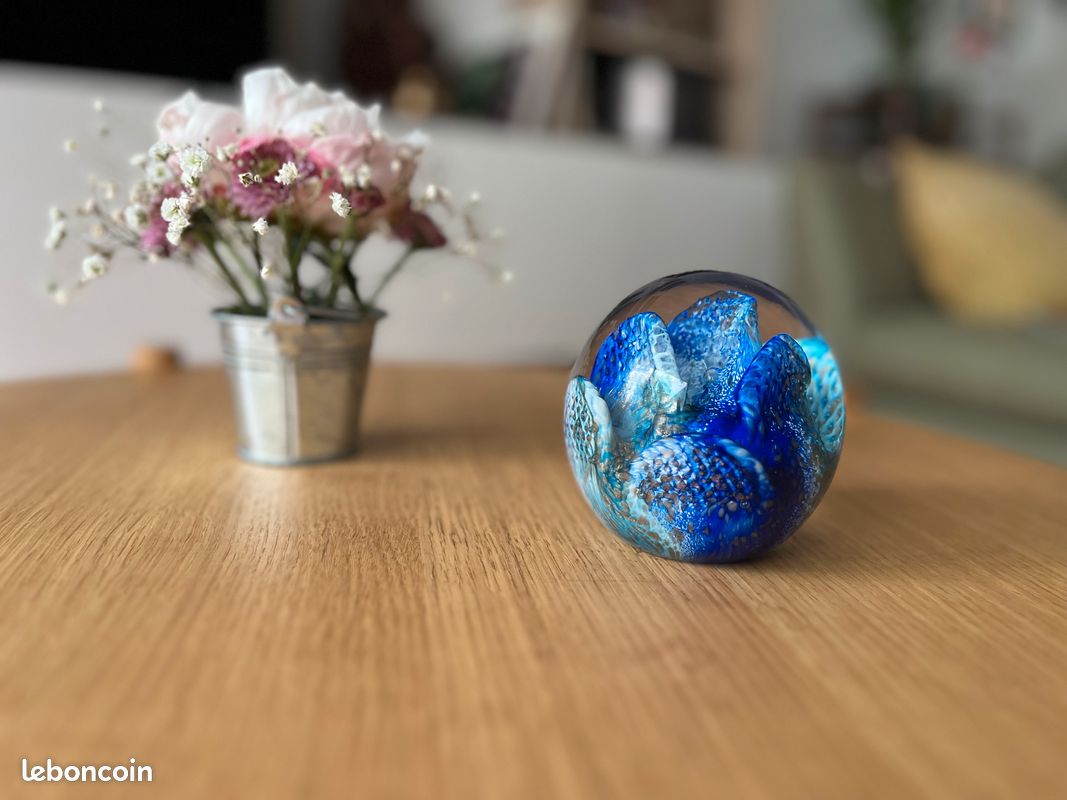 Presse-papier Signé Boulle Par Jean-Michel O Perto – État Parfait, Objet Décoratif Unique