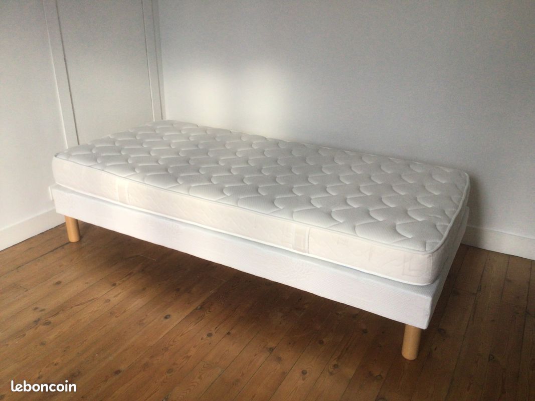 Ensemble sommier matelas 190x90 (image 1)