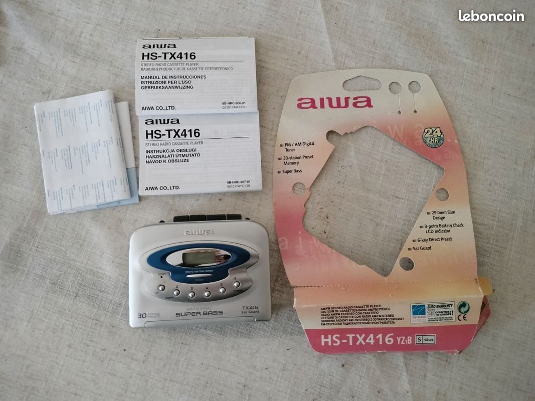 Walkman Baladeur cassette AIWA TX416 (image 1)