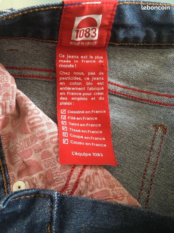 Jean Fabriqués Le Jean Made In France Marque 1083 Jean Made In