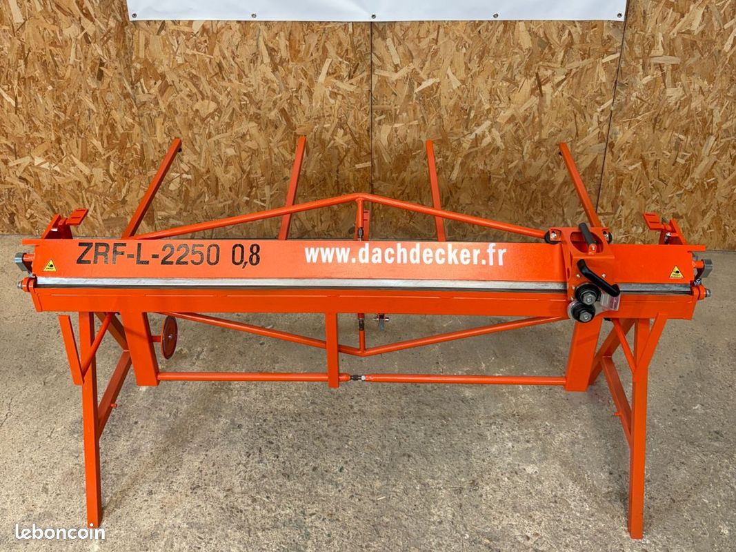🔥 [OFFRE LIMITÉE] Plieuse manuelle ZRF-L 2,25 m + Roto-Cisaille OFFERTE zinc, acier, alu – atelier & chantier (image 1)
