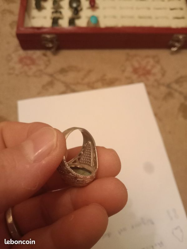Bague argent jad original (image 3)