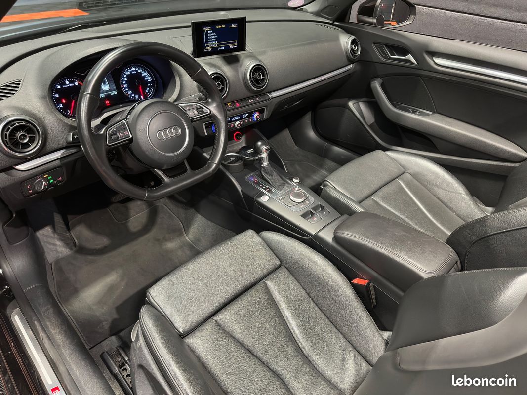 AUDI A3 CABRIOLET 1.8 TFSI 180CH AMBITION LUXE S-TRONIC - S LINE - CUIR - JA 18" - CAMERA RECUL - REGULATEUR ADAPTATIf (image 27)