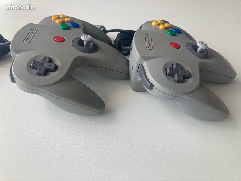 Lot de 2 manettes Nintendo 64 officielles (3) (image 4)