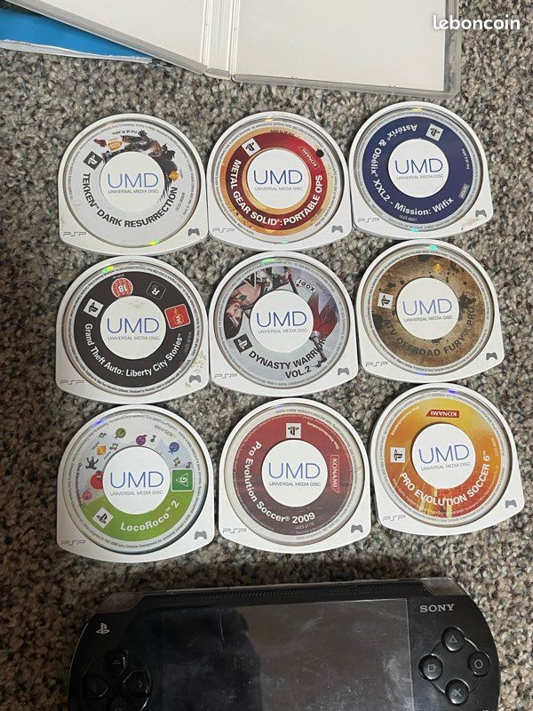 Troc Echange Lot de 9 jeux PSP UMD sur