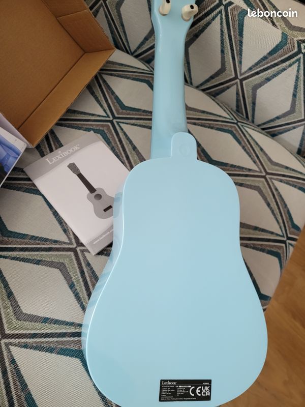 LEXIBOOK Ma Première Guitare Reine Des Neiges - Guitare 53 Cm Avec 6 Cordes En Nylon - Accordable + Guide D'Apprentissage - Dès 3 Ans