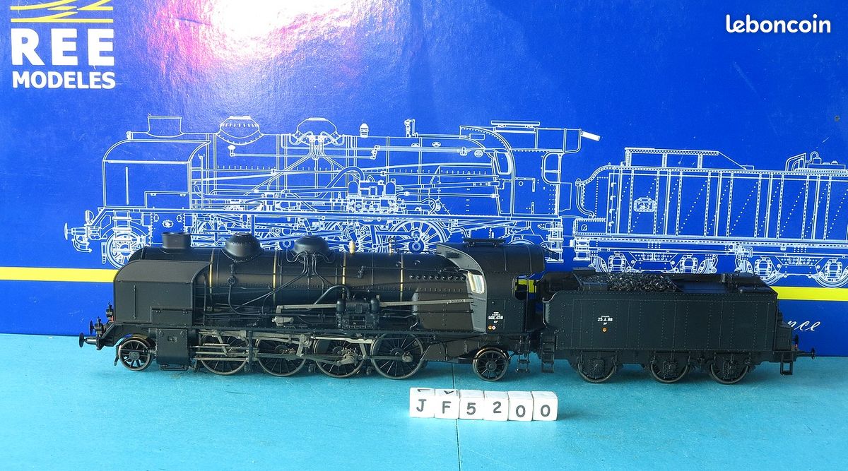 Locomotive à vapeur 5-141 E 284, SNCF - Ree Modeles MB-130 - VILLENEUVE