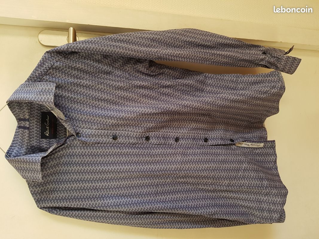 Chemise Homme Robert Graham 2XL - Coupe Ajustée, Rayée Framboise, Neuf Avec étiquette