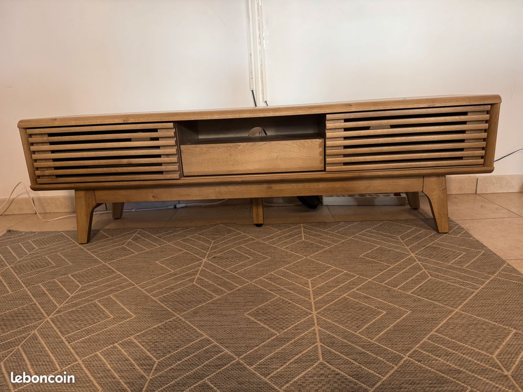 Meuble bas télé en bois (image 3)