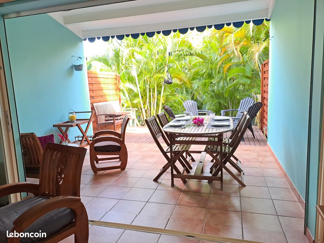 Vacances Idéales: Gosier F2&F3 (2 apparts en duplex avec jardin et piscine dans résidence sécurisée) avec citernes pour palier aux coupures d'eau (image 5)