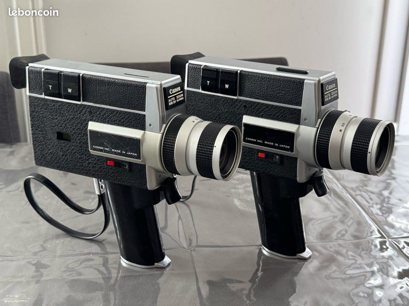 Caméra Canon Auto Zoom 518 Super 8, années 60, f/1.8 9.5–47.5mm, close-up 240, testée, avec étui - France