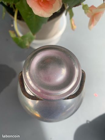 GOURDE EN ALUMINIUM vintage intérieur en céramique fermoir mécanique et crochet EUR 10,00 - FR GOURDE EN ALUMINIUM vintage intérieur en céramique fermoir mécanique et crochet EUR 10,00 - FR