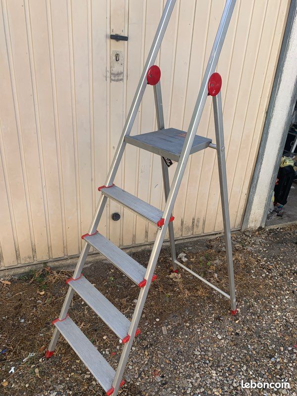 Escabeau, aluminium comme neuf (image 2)