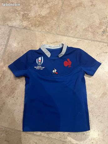 Maillot Rugby US Colomiers - Kipsta, Domicile Bleu, Vintage, Taille 14 Ans (XXS)