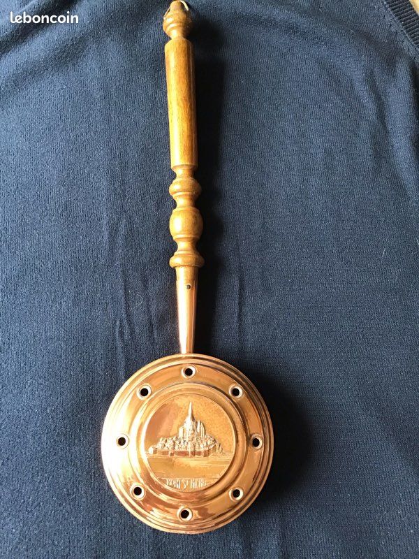 Bassinoire En Cuivre Villedieu - 62cm X 21cm - Très Bon état