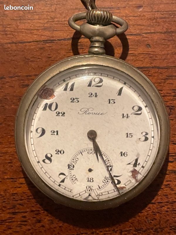 Montre De Poche Ancienne - Gousset Vintage, Fonctionnement Mécanique, Pièce De Caractère