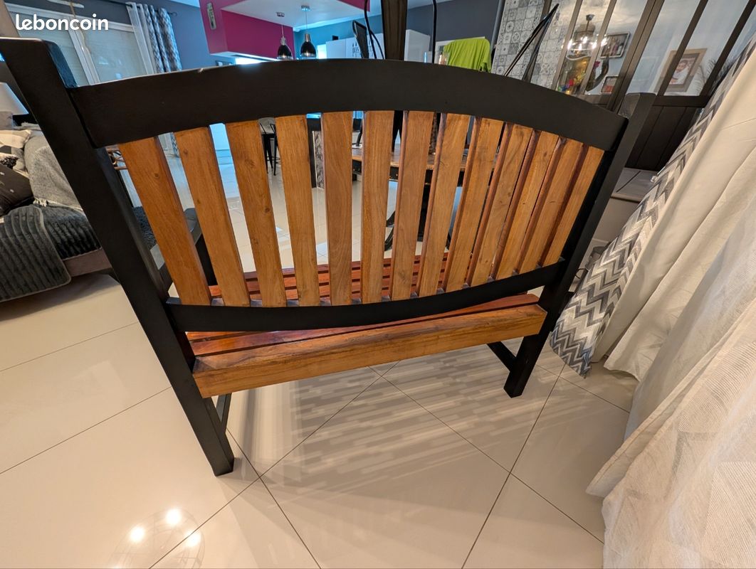 Banc bois exotique (image 2)