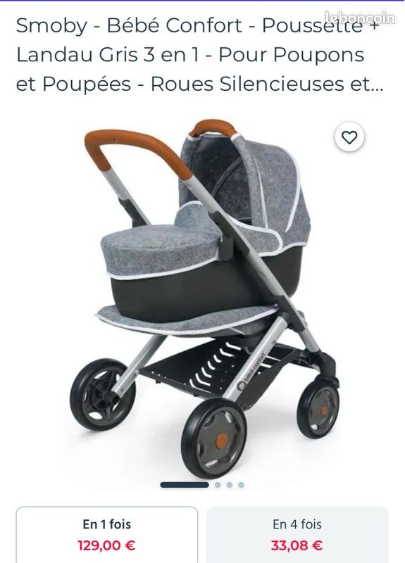 Baby Poussette Et Landau BÃ©bÃ© Confort Smoby Poussette Landau