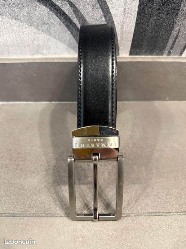 Ceinture en cuir noir - Lamarthe (image 4)
