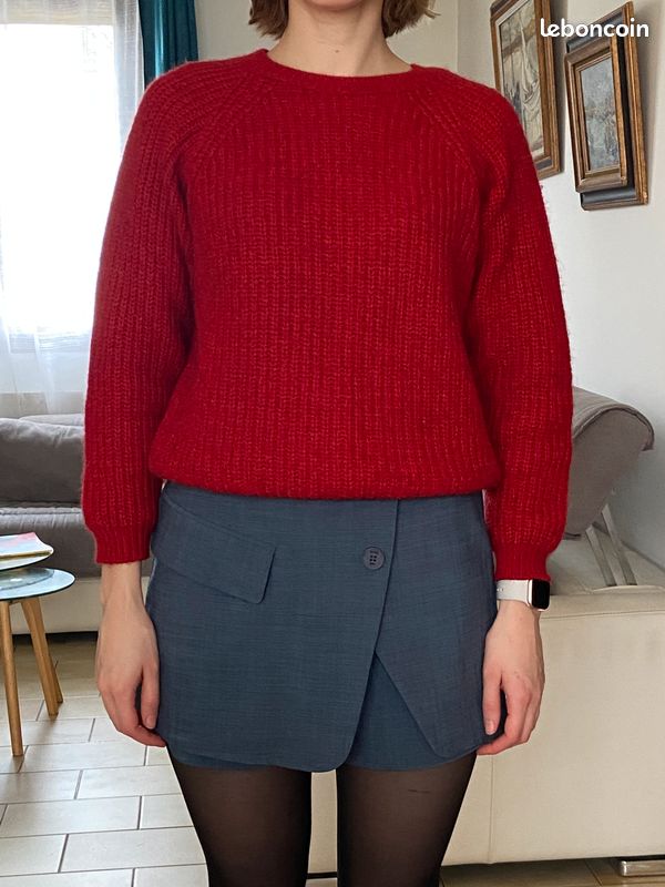 Pull Gymboree Rouge Argyle - Garçon Taille L (10-12) - 100% Coton - Vacances