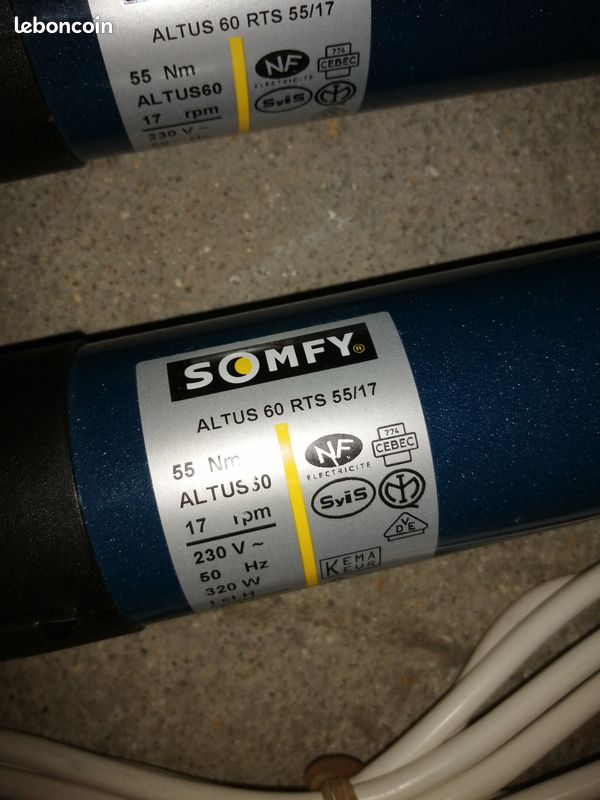 Moteur Somfy ALTUS 60- 55/17 (image 1)