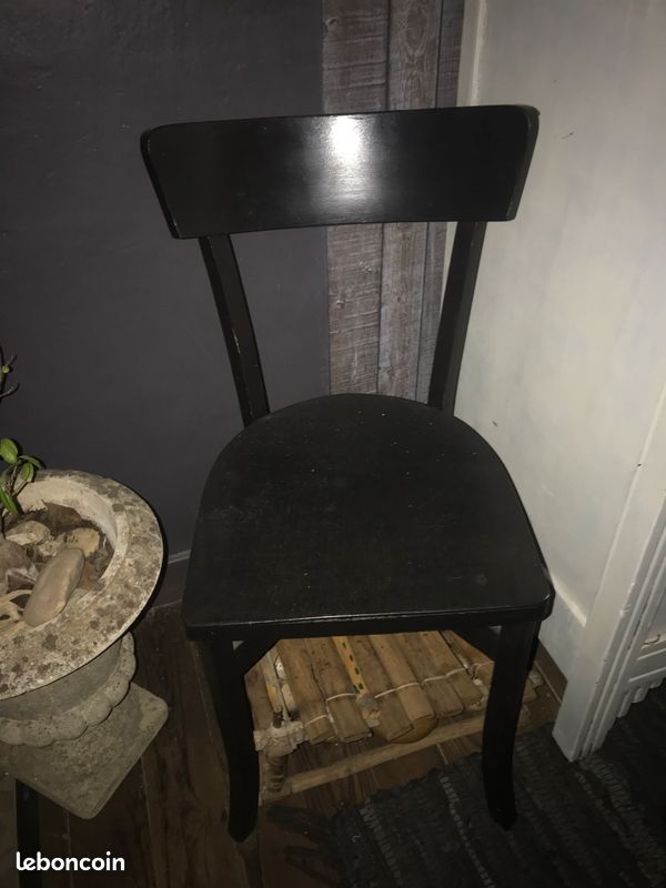 Chaise bois vintage (image 3)