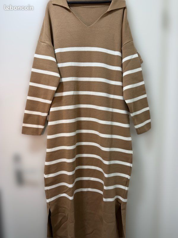 Robe pull Femme élégante - Black three set - Automne hiver - Taille