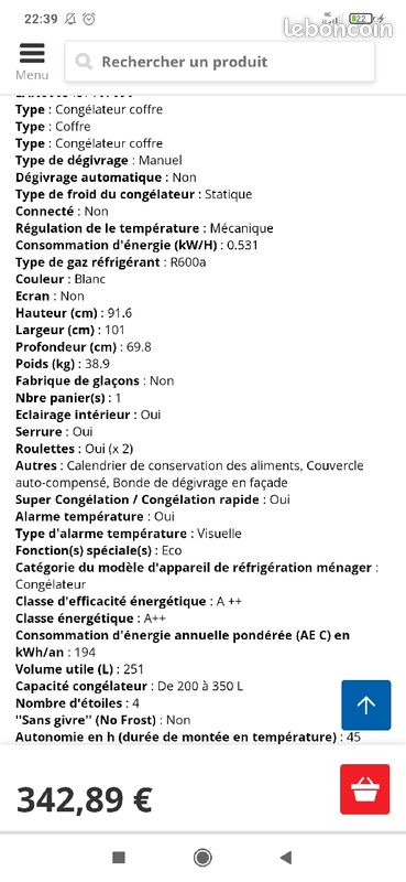 Congélateur Whirlpool (image 2)