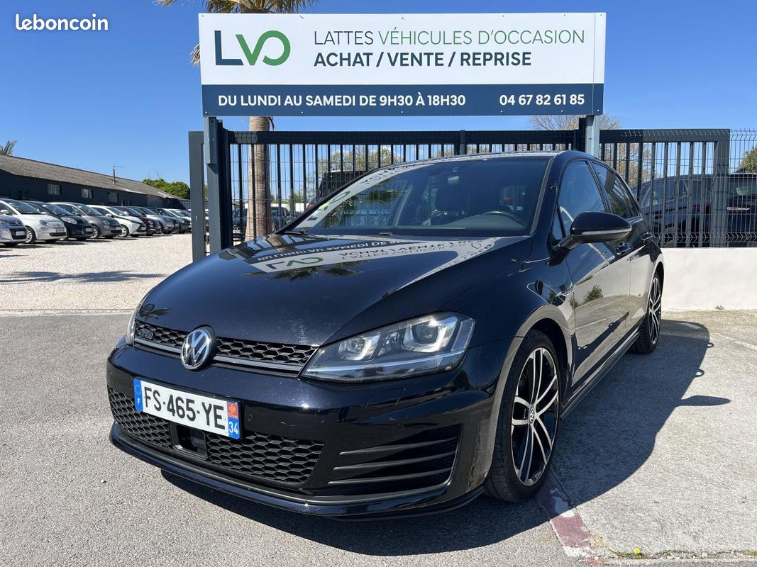 Volkswagen golf gtd 2.0 tdi 184 cv bv dsg 6 suivi complet vw camera / sieges cuir / feux led (image 1)