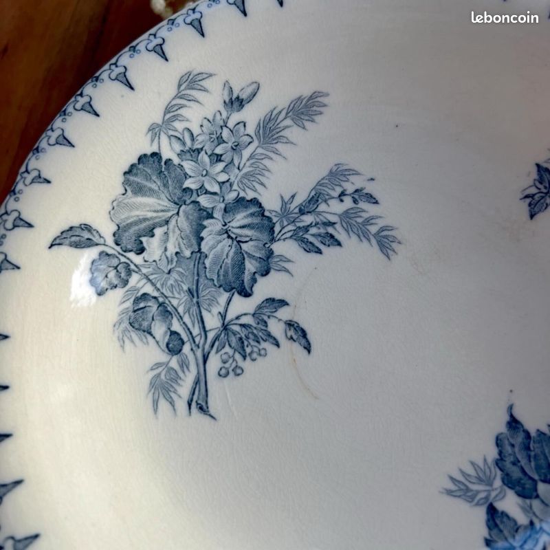 Sublime compotier ancien - Flore Sarreguemines (image 3)