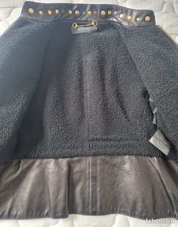 Veste En Cuir De Mouton Vintage Umberto Olivieri - Taille 52 Marron - Occasion Très Bon état