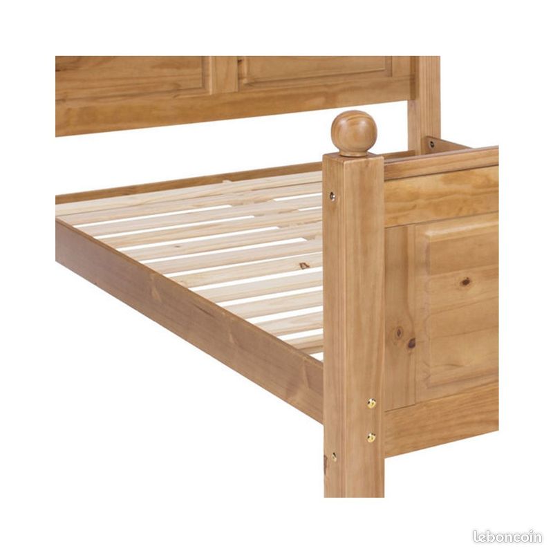 Lit adulte pin massif (image 1)
