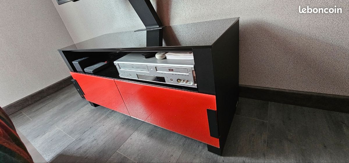Meuble support TV Erard verre et bois Bilt 1100 (image 12)