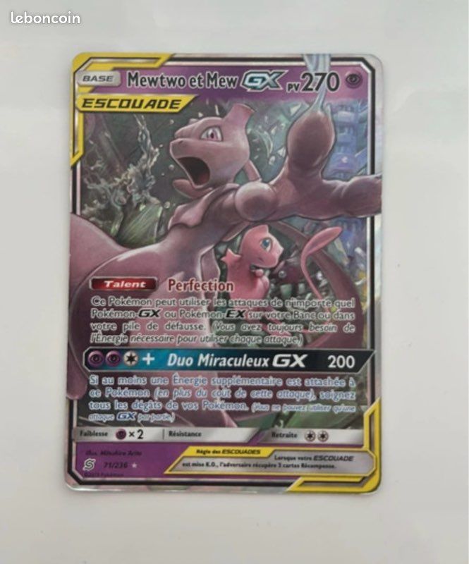 Mewtwo et Mew GX - Bon État - 71/236 (image 1)