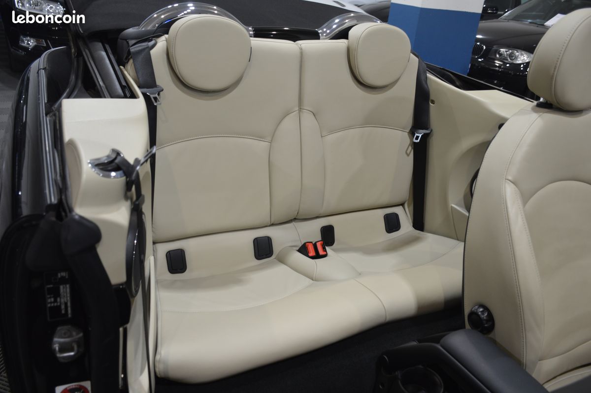 MINI CABRIOLET II (2) 1.6 184 COOPER S-69.152km-1ère Main-Sièges Chauffants-Bois-Cuir Intégral Beige-Harman Kardon-Jantes 17"-Configuration Inspirée Edition Goodwood-Historique Limpide Mini (image 9)
