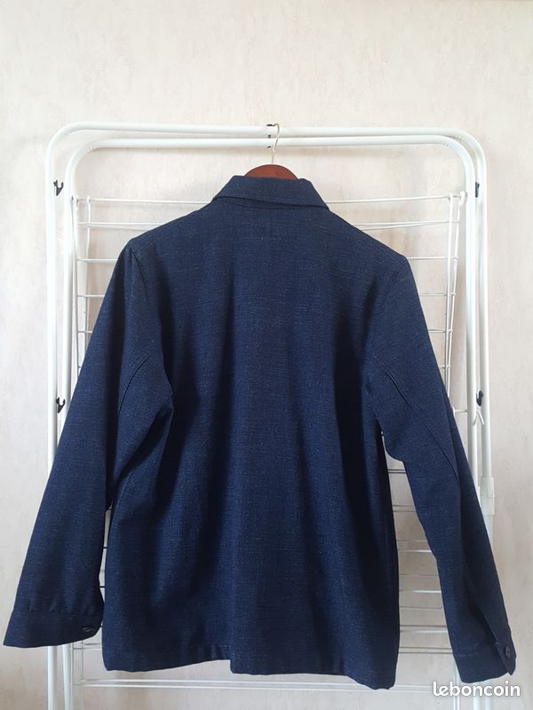 Veste Bleu Indigo En Coton Mixte Extensible - Taille 44, Occasion En état Impeccable