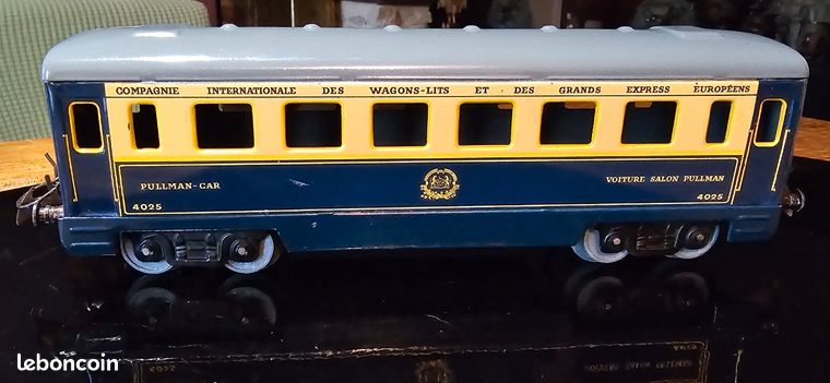 Voiture Salon Pullman échelle O - Tôle - Longueur 32 Cm - Années 50 - Bon état
