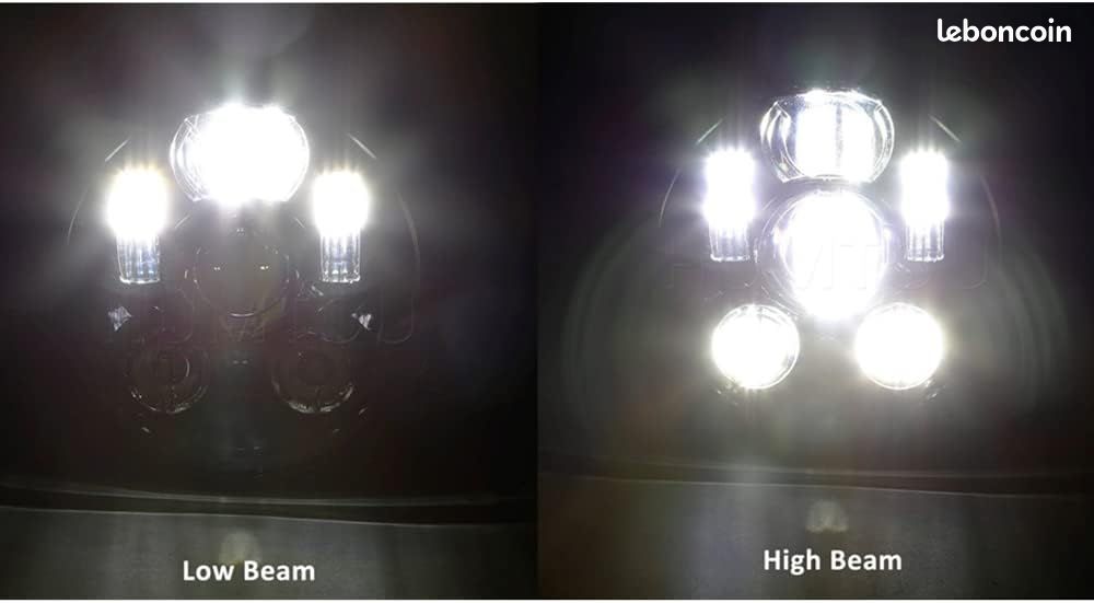 Locisne 5-3 / 4 ""5.75"" Projecteur à LED rond Projecteur Daymaker pour Harley D (image 2)
