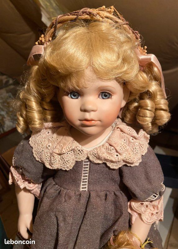 Poupée Boudoir Ancienne Isabelle – Gabriel, Début XXe, 68 Cm, France