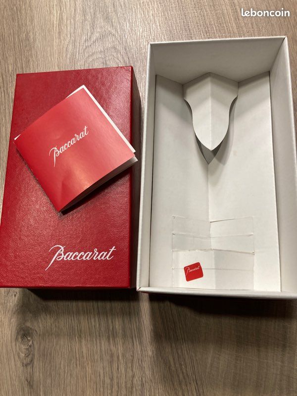 Ancien écrin Baccarat Pour Verre - Coffret De Rangement Marron - Vintage