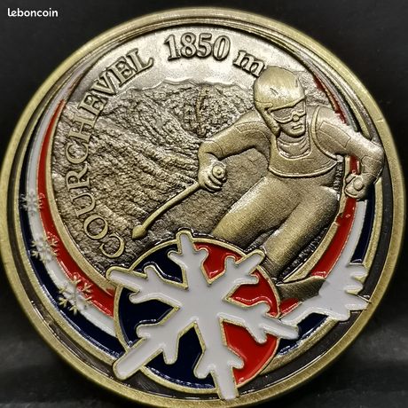 insigne, broche médaille Ski  UFOLEP, Barcelonnette - Le Sauze  Augis lyon