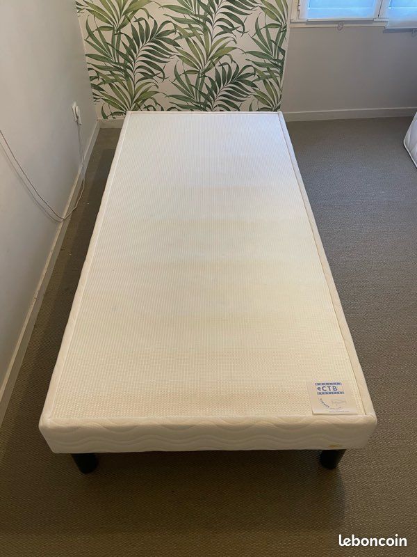 Lit : sommier matelas surmatelas (image 7)
