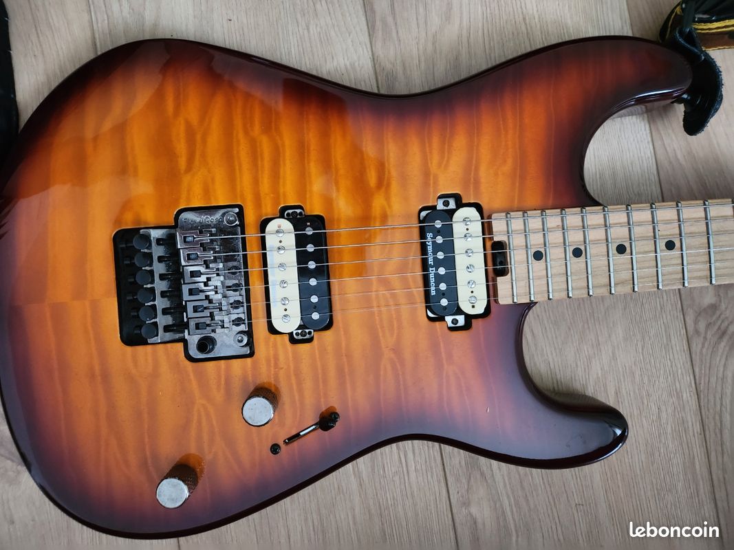 Guitare Charvel pro san dimas style 1 HH tobacco burst