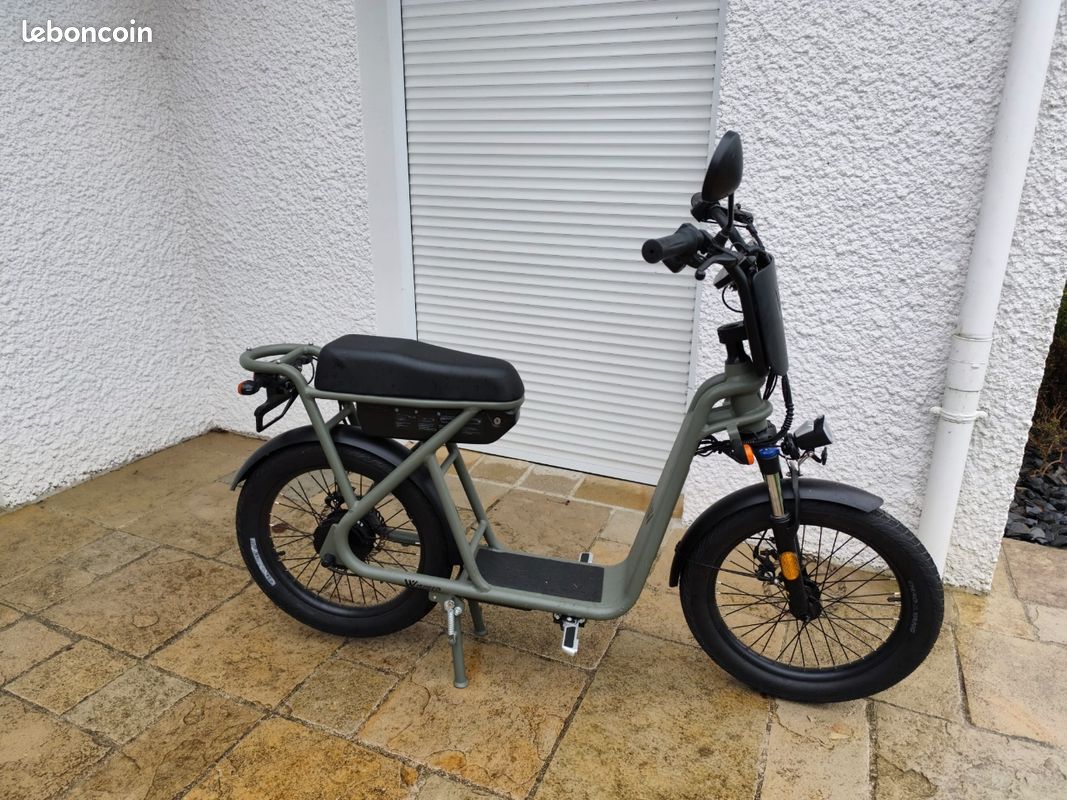 Vélo mobylette WISPEED WIMOB Plus Kaki - Homologuée (image 5)