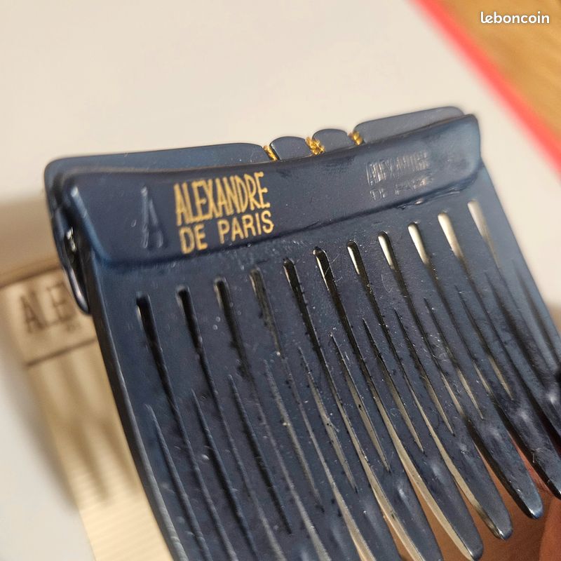 Peigne Chignon Alexandre De Paris Vintage – Rouge, Idéal Pour Soirée Ou Mariage