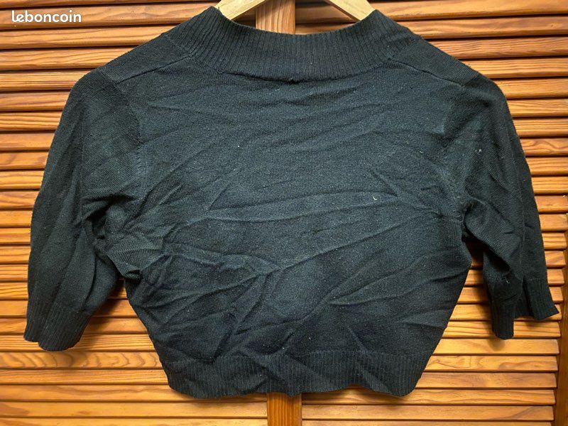 Pull col V 80% laine - Italian collection Taille 2/S