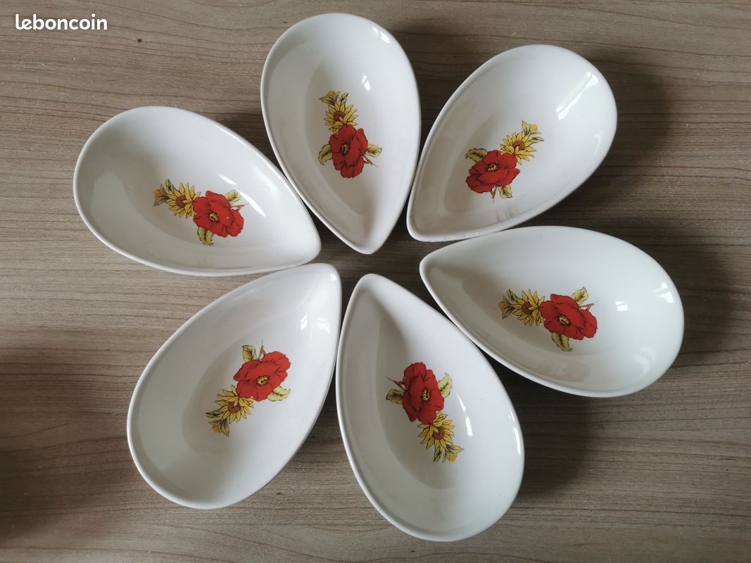 6 Coupelles à avocat en porcelaine blanche Pillivuyt