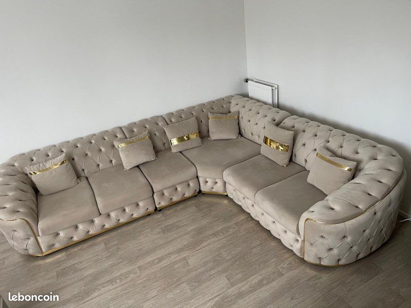 Canapé beige (image 4)