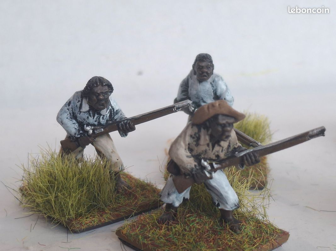 6 Figurines métal 28mm peintes : pirates (308) (image 2)