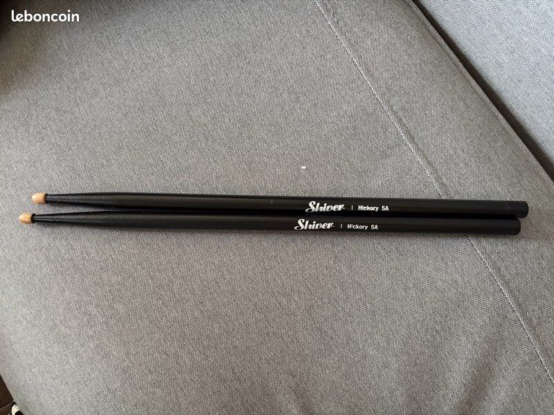 Pad entrainement batterie silver et baguettes (image 4)
